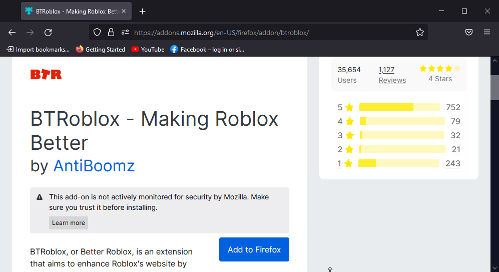 btroblox browser roblox extension