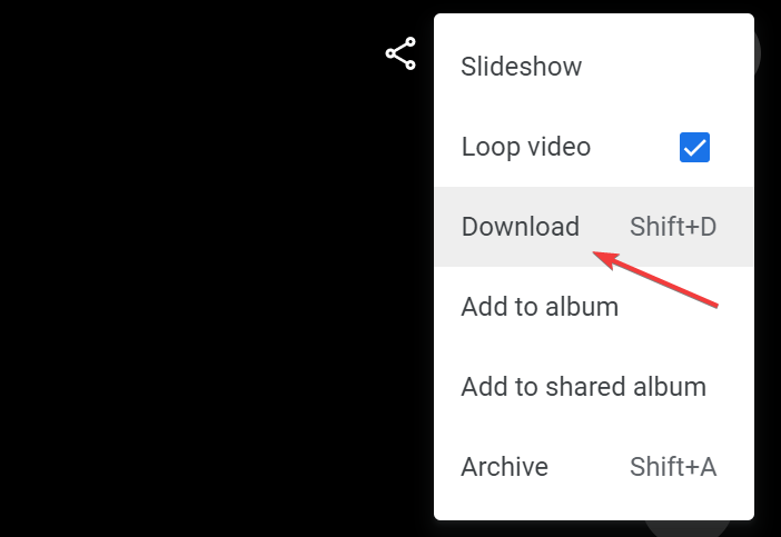 Download to fix google photos not processing video
