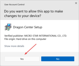 msi dragon center waiting for sdk initialize fix