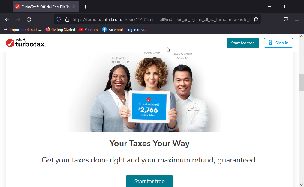 firefox best browser for turbotax