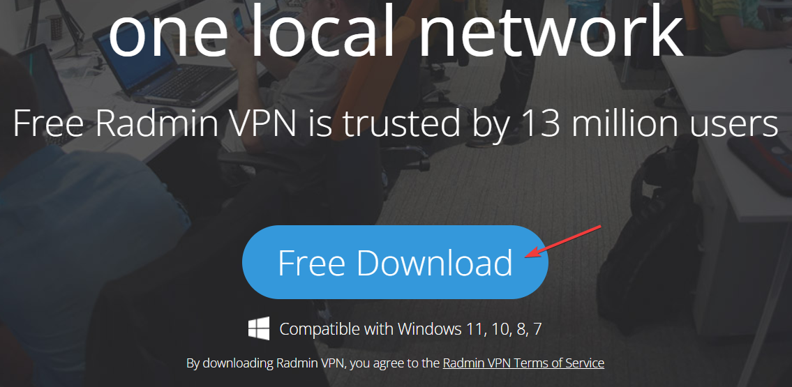 free-downloadRadmin VPN not connecting