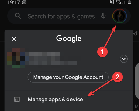 going manage apps and devices playstore