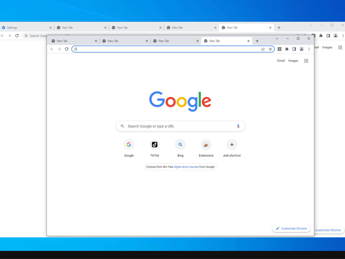 Why is Chrome opening another tab?