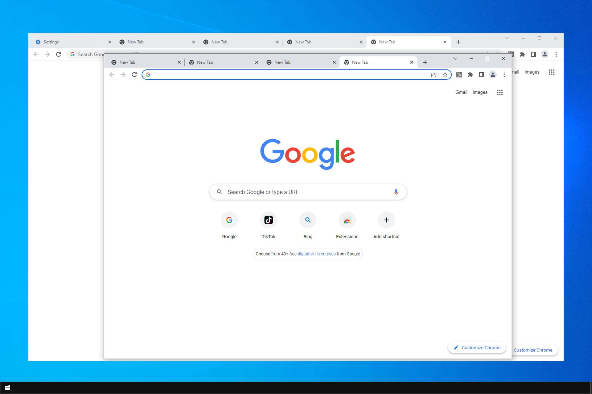 How do I change what tab opens when I open Chrome?