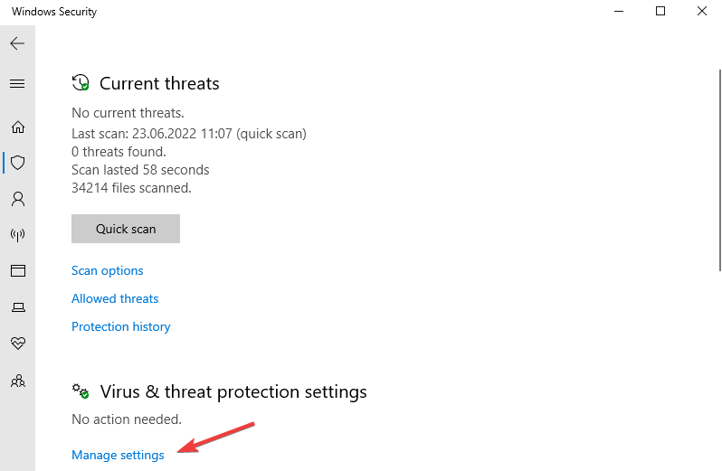 manage-settings-w10 firefox stuck on now installing