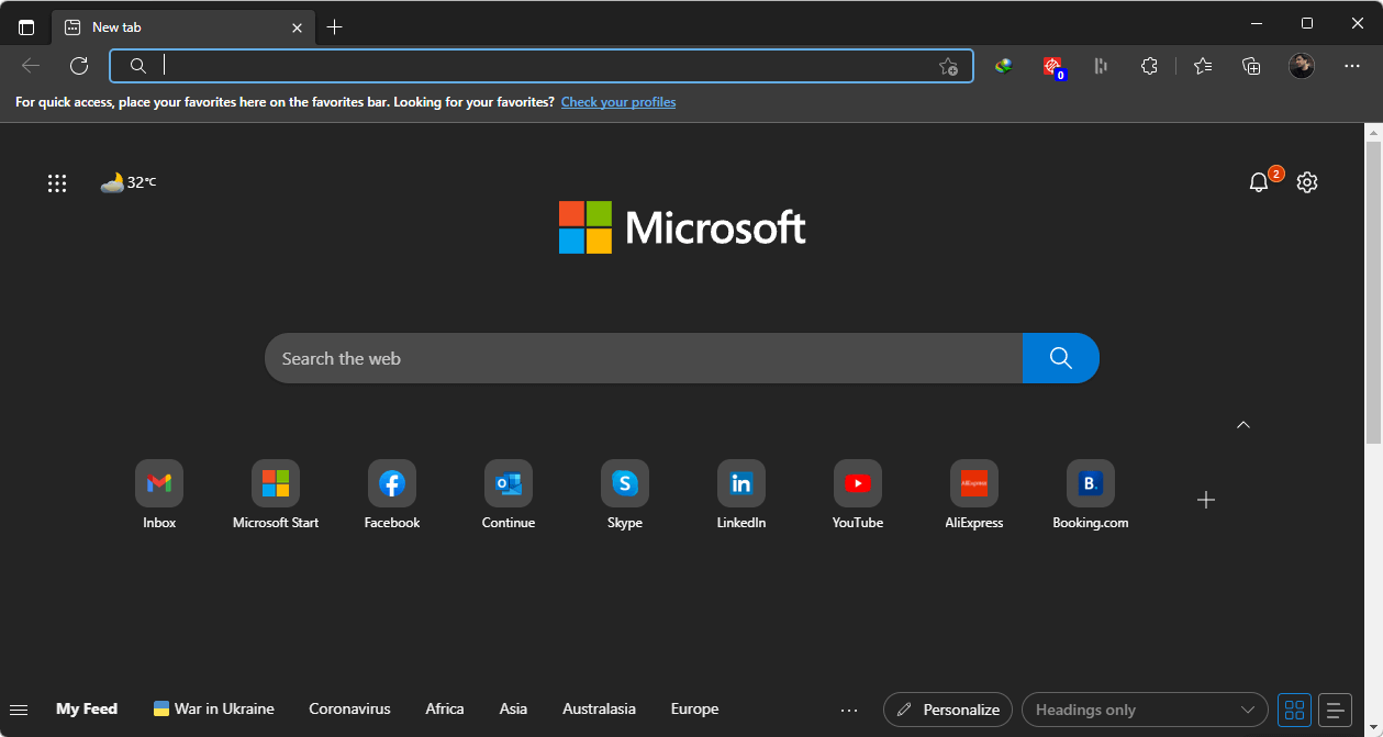 Microsoft Edge is another great Google Meet browser