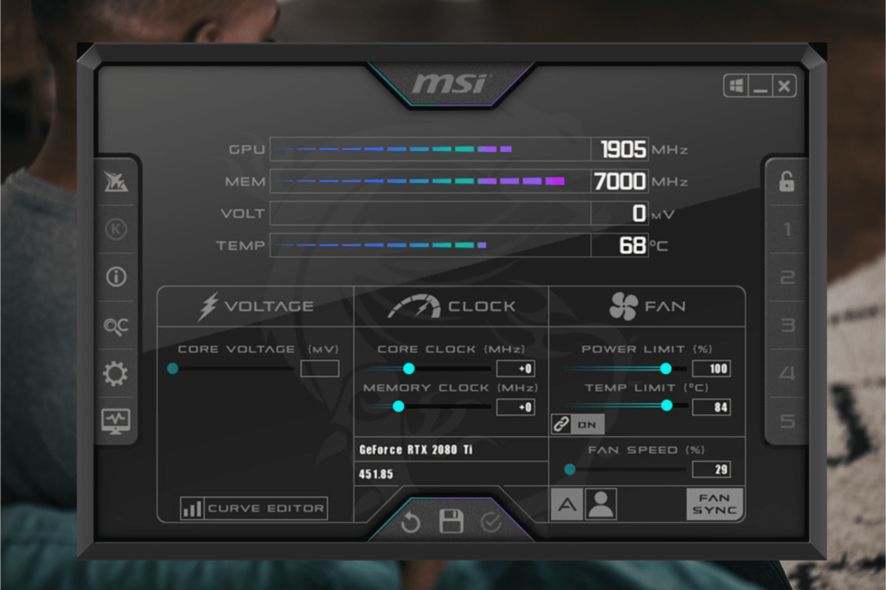 msi afterburner error code 22