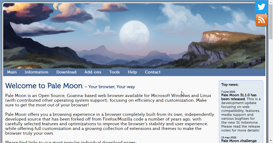 pale moon best browser for windows xp
