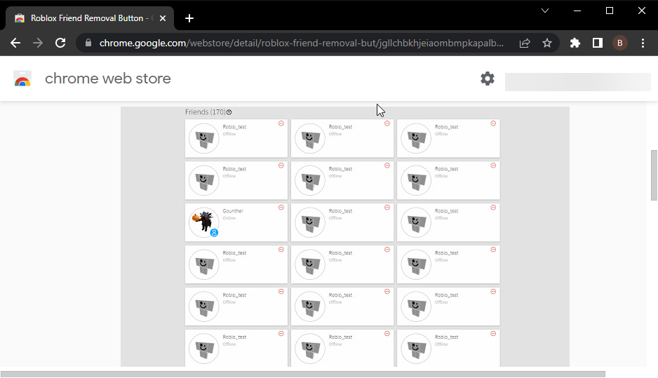 Roblox Friend Removal Button: Chrome Extension for Fast Unfriending