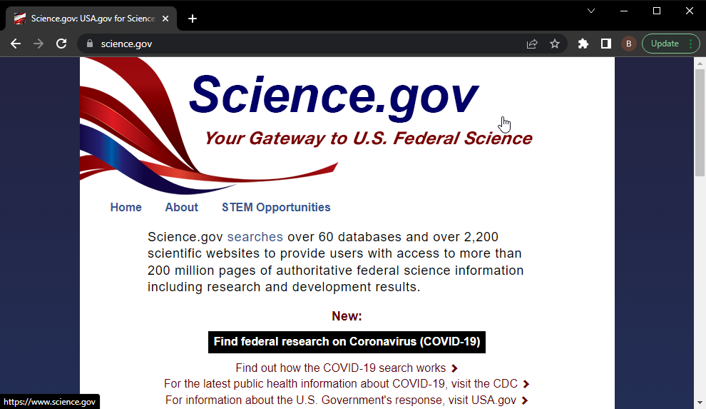 science gov browser academic research best