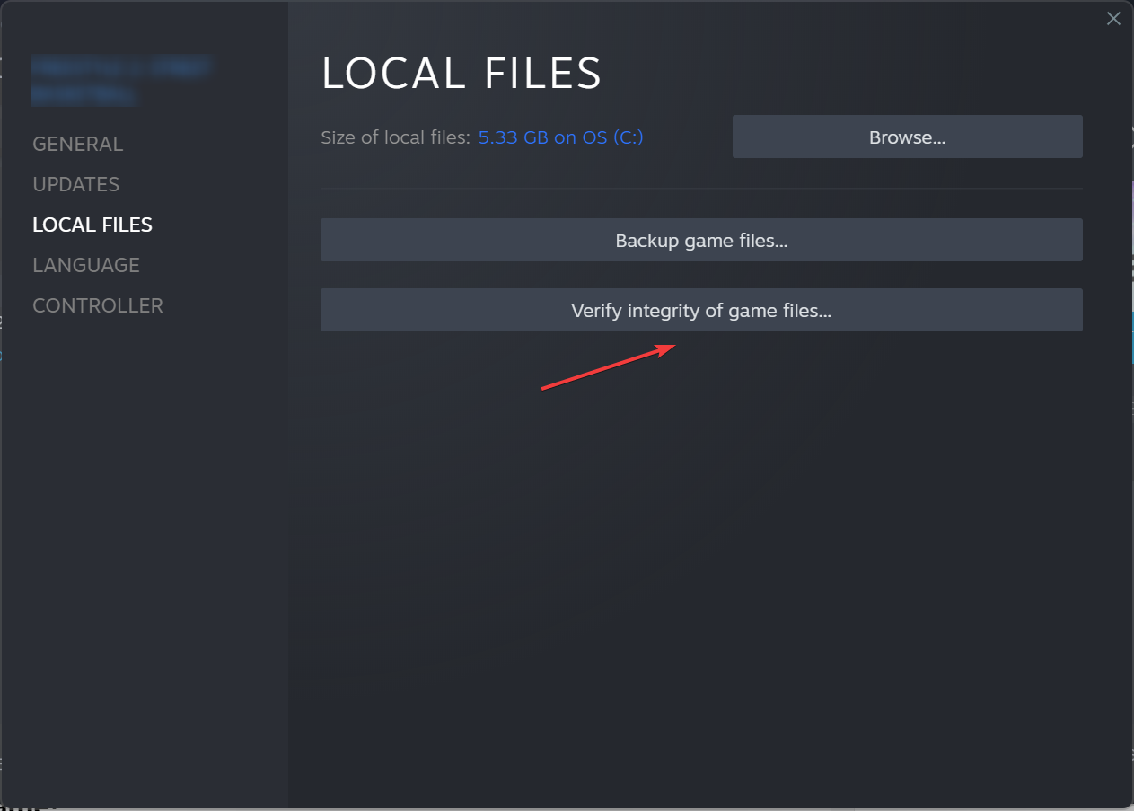Verify integrity of game files to fix deathloop crashes pc