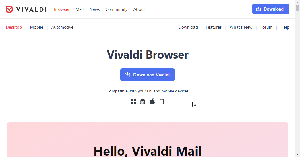 vivaldi best browser for fedora