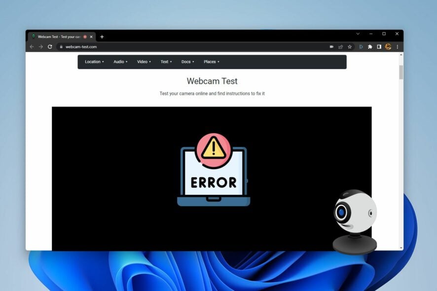 How to fix webcam not working in chrome