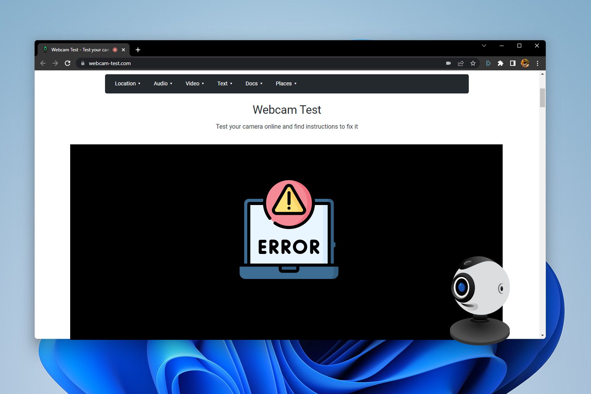 How to fix webcam not working in chrome