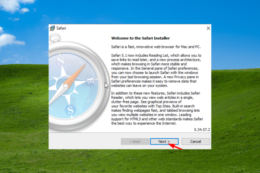 update safari windows xp