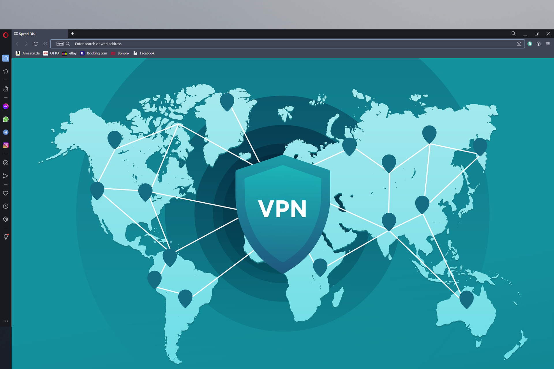 Use a VPN connection 