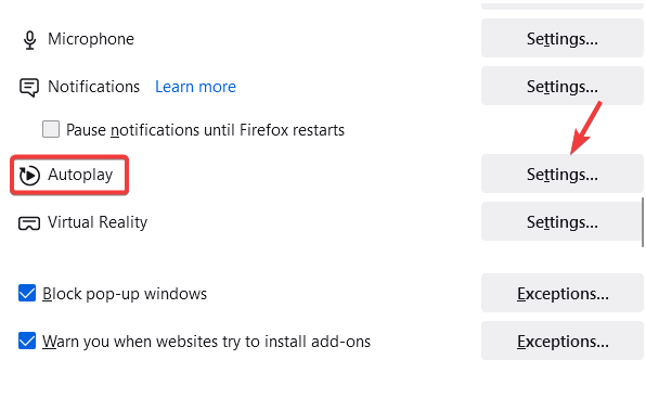 firefox autoplay settings