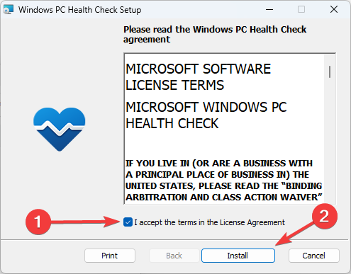 windows pc health check download microsoft