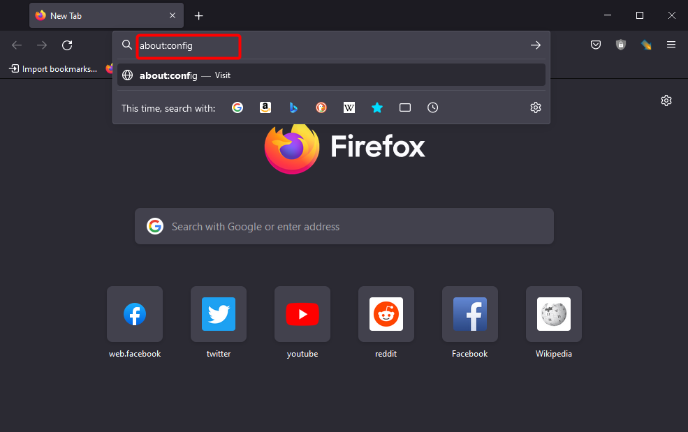 type about url autocomplete not working firefox