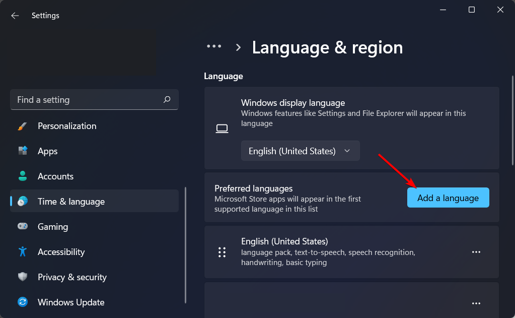 add-language cant change display language windows 11