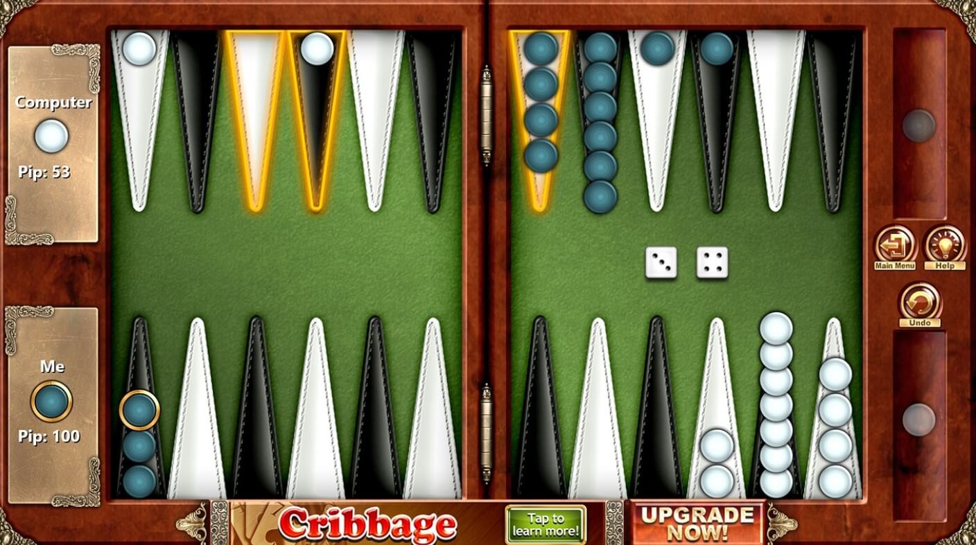 Backgammon free from wildcard games