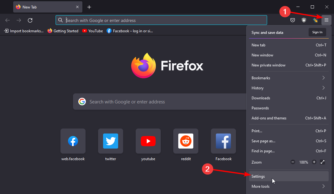 settings url autocomplete not working firefox