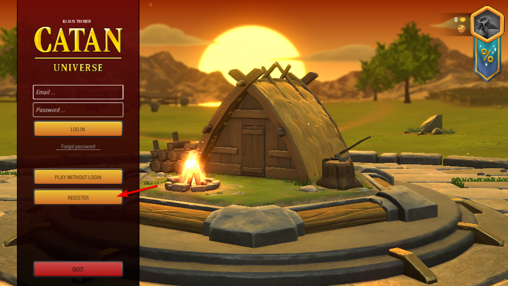 register-button play catan in browser