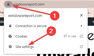 chrome trusted sites