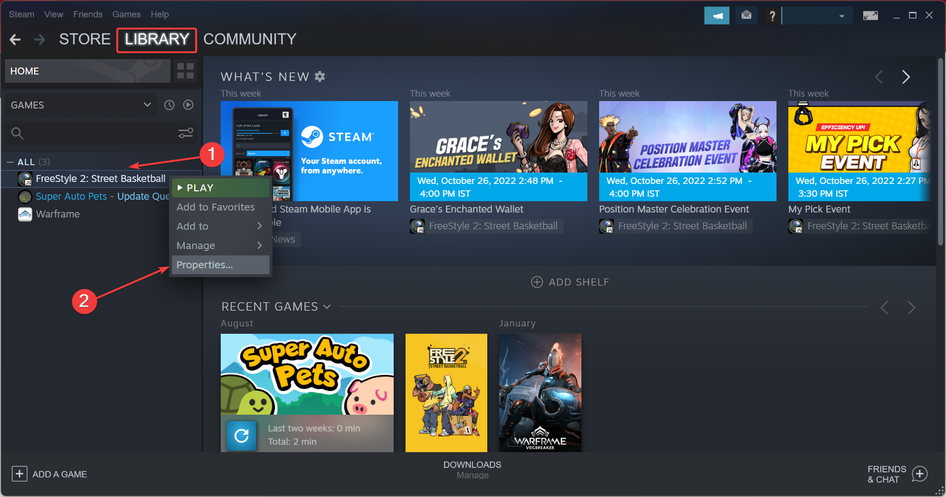 verify integrity of game files to fix steam update stuck