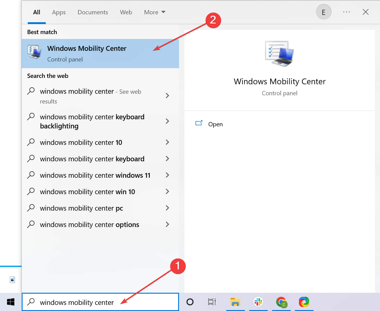 windows 10 enable presentation mode on desktop