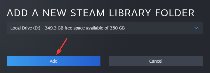 Add a New Steam Library Folder