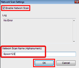 enable network scan