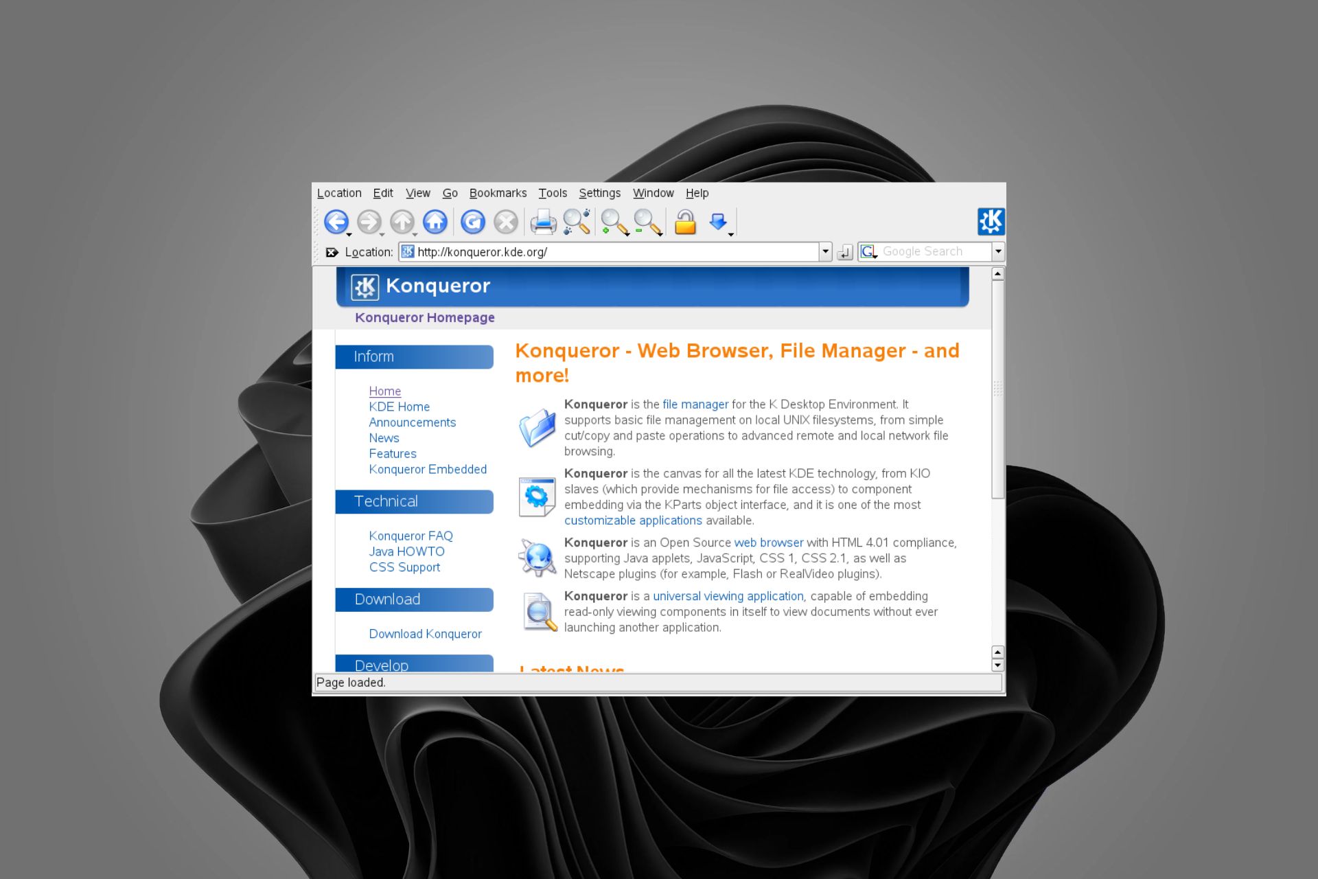 konqueror browser logo
