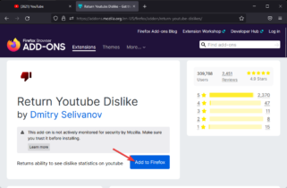 How To Get The YouTube Dislike Extension For Firefox
