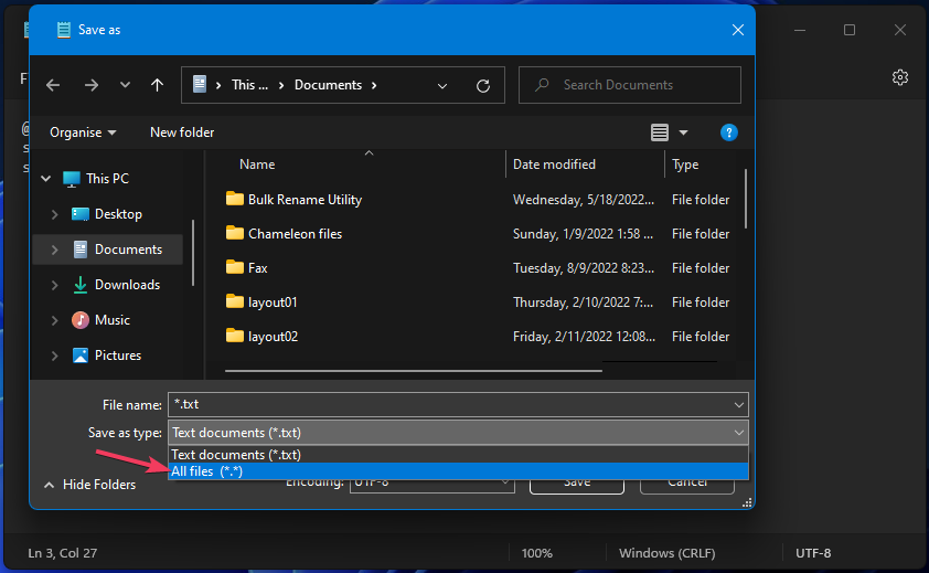 All files option windows 11 keyboard macros