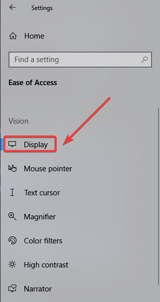 turn off animations windows 10 display