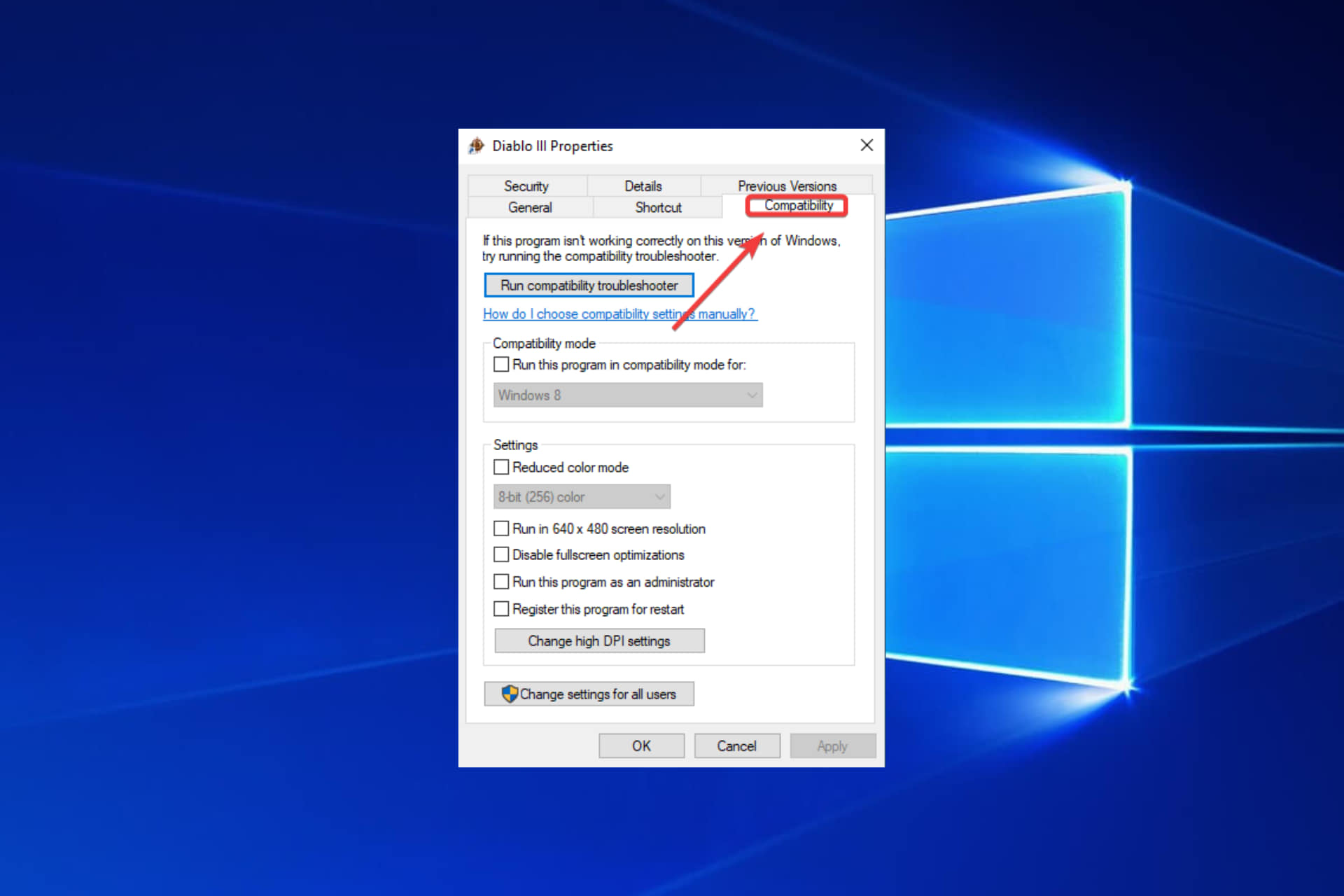 how to turn off fullscreen optimization featured windows 10