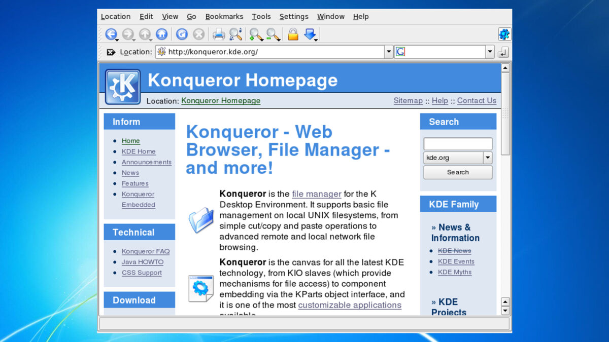konqueror browser logo
