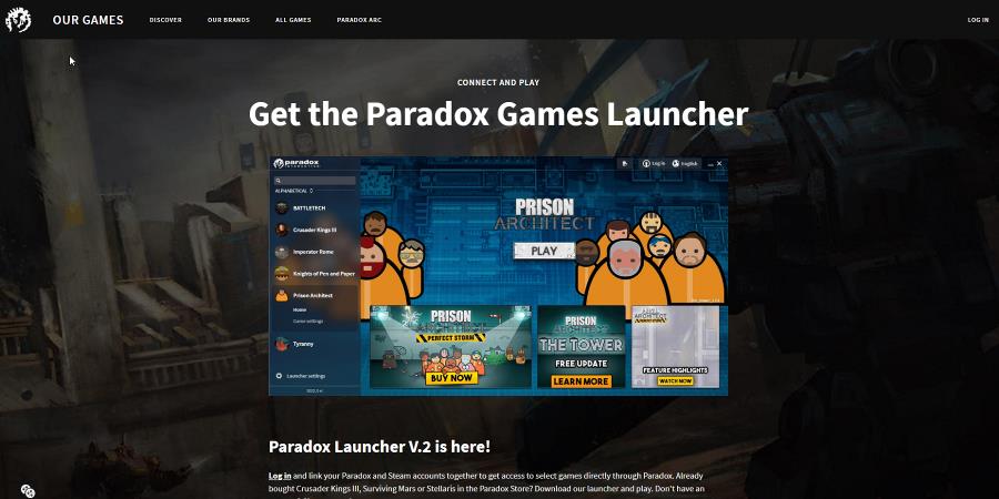 If you have problems with the Paradox Launcher, there's now an