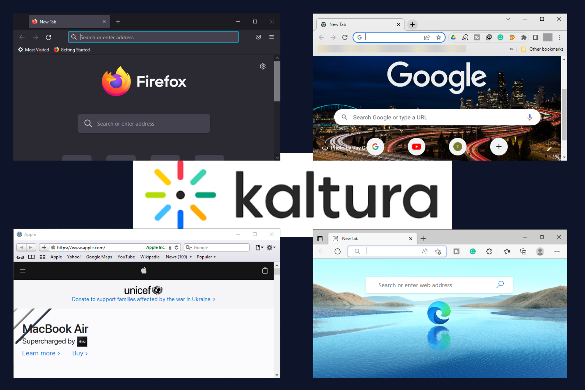 kaltura browser support