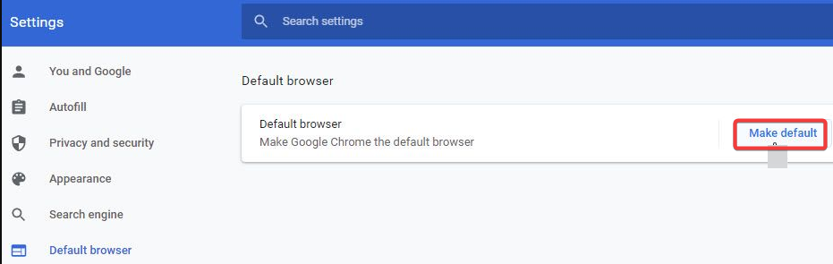 set chrome as default browser Windows 11