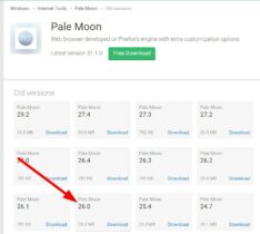 Pale Moon 32.3.1 download the new version for windows