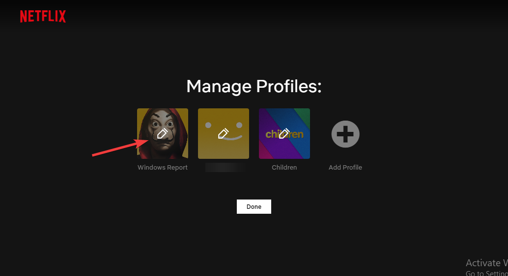 select profile