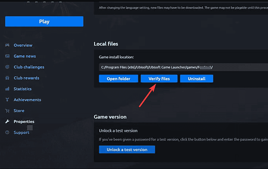 verify game file ubisoft