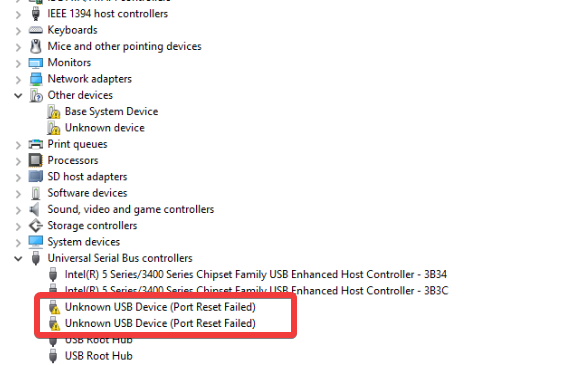 3 Ways to Fix Unknown USB Device Port Reset Error