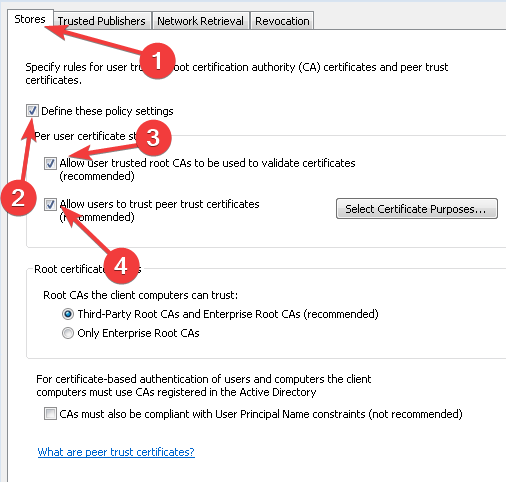 how to add certificate to trusted root windows 10