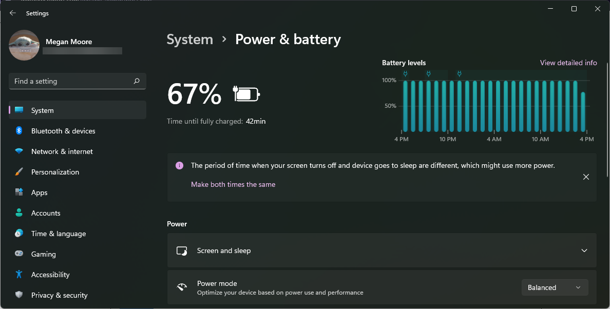 laptop battery not charging above 80.