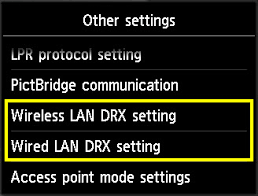 DRX settings