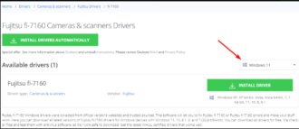 Download & Install Fujitsu Fi-7160 Driver For Windows 10 & 11