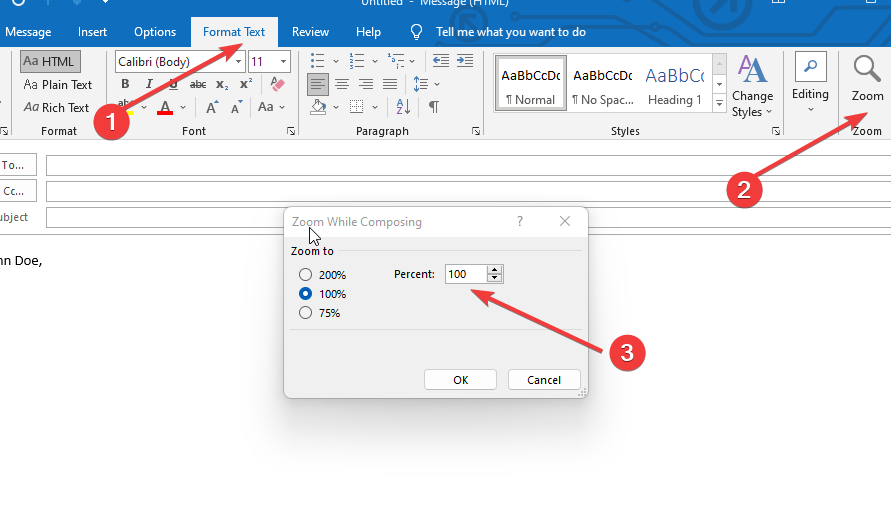 4 Ways to Fix Outlook if Zoom Is Greyed Out or Not Working - 16